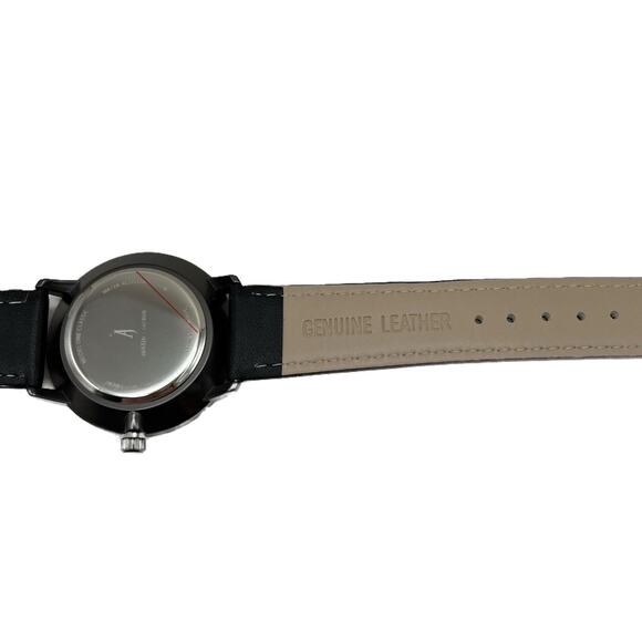 Austin Jageur Model One Quartz Movement Leather Band Watch in Black - Picture 6 of 8